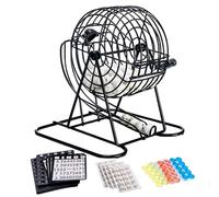 Jaula de bolas de bingo, máquina de juego de lotería manual de lujo, jaula de bingo jumbo, juego de máquina de lotería de bingo operada a mano, herramienta de entretenimiento de alambre soldado para