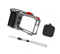 Jaula de cámara de acción absorbente de golpes, mango de silicona antideslizante, adaptador doble de zapata fría, intercambio rápido de energía, accesorio de cámara de acción