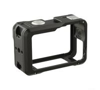 Jaula de cámara de acción para DJI Action 6 - Marco protector de aleación de aluminio, carcasa de metal con soportes de liberación rápida para fotografía de calle, kit de agarre de soporte de