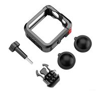 Jaula de cámara de aleación de aluminio para GoPro-Max2, cámara de acción, funda protectora de metal, jaula de conejo, kit de accesorios de cámaras panorámicas anticaída