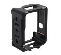 Jaula de cámara de aleación de aluminio para Insta360 GO Ultra, marco protector de perilla de liberación rápida, carcasa de metal ligera con montaje rápido, color negro