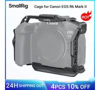 Jaula de cámara SmallRig R6 Mark II para Canon EOS R6 Mark II con rieles duales NATO Placa de liberación rápida Zapata fría para micrófono Light -4159 cage 4159