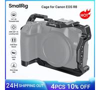 Jaula de cámara SmallRig R8 para Canon EOS R8 con placa de liberación rápida Arca Swiss para trípode cardán DJI con orificios de rosca de 1/4 "-20 -4212 Cage 4212
