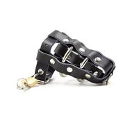 Jaula De Castidad De Cuero Con Hebilla Ajustable Para Pene,Anillo De Metal,Dispositivo De Castidad,Juego Sexual Para Adultos,Para Hombres Gay,Color Negro,Talla Única