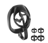 Jaula de castidad de resina para hombres con múltiples tamaños de anillos para el pene, ganchos extraíbles y accesorios, jaula para el pene BDSM Inverted Bondage Set (Black,Stub)
