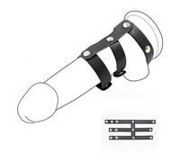 Jaula de castidad for pene, BDSM, anillo for pene, ataduras de esclavos, anillo de cuero for pene, extensor de testículos, juguetes sexuales for hombres, herramientas eróticas(AT-080-Style5)