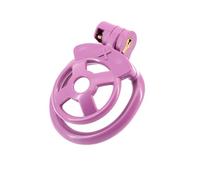 Jaula De Castidad Sissy Para Hombre Con 4 Anillos De Diferentes Tamaños, Dispositivo De Castidad Masculino Pequeño Y Plano De Plástico Abs, Jaula De Bloqueo Para Pene, Juguetes Sexuales Para Hombr