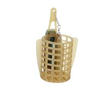 Jaula de cebos verdes equipada con giratorios, para pesca de carpas, establo, configuración rápida, estable en la jaula de cebos actuales