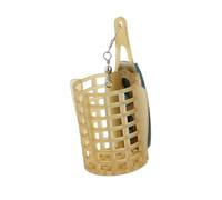 Jaula de cebos verdes equipada con giratorios, para pesca de carpas, establo, configuración rápida, estable en la jaula de cebos actuales