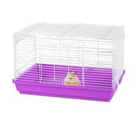 Jaula de chinchilla, hogar de jerbos portátil, hábitat de animales pequeños, diseño ventilado para un mejor flujo de aire, parte inferior desmontable para una fácil limpieza, ideal para chinchillas