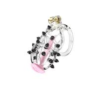 Jaula de clavos negra para entrenamiento masculino, resina de nailon transparente para musculación (C5T)