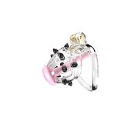 Jaula de clavos negra para entrenamiento masculino, resina de nailon transparente para musculación (E5T)