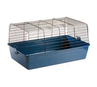 Jaula De Conejo Flamingo Sprinters Azul Con Rejilla De Metal Para Conejos