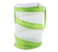 Jaula de cría de Mariposas, portátil, Plegable, Duradera, ventilada, hábitat de Insectos para Larvas de Mariposas, orugas, Hilo de poliéster, Material de Red, 14x14x18cm