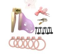 Jaula de ejercicio ligera para hombre con transpirables-eshlZ78，B:Morado：L | Accesorio de moda con 6 mosquetones activos