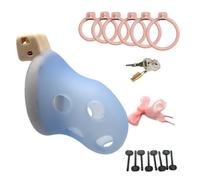Jaula de ejercicio portátil y ligera para hombre Accesorio-eshlZ78，A:Azul：L | Diseño moderno y protector con 6 mosquetones activos.