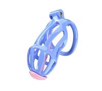 Jaula de entrenamiento para hombres con 5 anillas Azul (Anillas planas) (Color azul, XL-B2L)