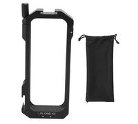 Jaula de estructura utilitaria de aleación de aluminio para Insta360X3, marco protector resistente a los golpes con soporte de montaje plegable y