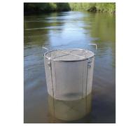 Jaula de filtro de bomba de sumidero de 0,12 pulgadas, cubierta de barrera de bomba, malla de filtro de redonda de acero inoxidable(32x60cm)