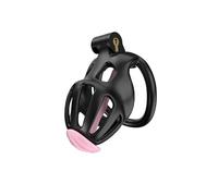 Jaula de Fitness para Hombre Negra Jaula de Entrenamiento con 5 Anillas (Anillas Planas)-D2B