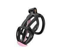 Jaula de Fitness para Hombres Jaula de Ejercicio con 5 Anillas Negra (Anillas Curvas) (C2B)