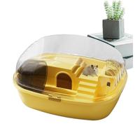 Jaula de hábitat para hábitat transparente para ratones, hábitat natural para jerbos, para impulsores y recinto oculto transparente para hábitat para hábitats de mascotas espacioso para