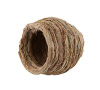 Jaula de Hámster Hámster de Nido de Pájaros de Paja Tejido para Animales Pequeños Reproducción | Cueva de Paja Tejida para Canario de Pinzas de Pinza | Safe Hamster House Hideout | Ideal para
