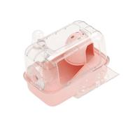 ＡＷＨＡＯ Jaula de hámster Jaula de Animales pequeños portátiles con hábitat de Botella de Agua Ejercicio de Juego para un Planeador de azúcar Hedgehog Animales, Rosa