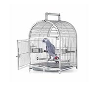 Jaula De Hierro Forjado para Periquitos Jaula De Viaje Transpirable De Acero Inoxidable para Periquitos Y Agapornis PequeñOs Pinzones Zoo Love Bird