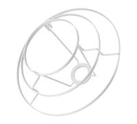 Jaula de Hierro para Pantalla de Lámpara Colgante Vintage 4,2 Cm | Estructura de Triple Nivel, Ajuste de 1,65 Pulgadas, Soporte Fiable, Blanco, Salas y Comedores