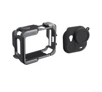 Jaula de la cámara de la aleación de aluminio para Insta360 GO Ultra, carcasa rotectiva con la caja del silicón y la liberación rápida
