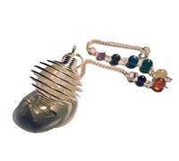 Jaula de los 7 chakras con bola de cristal de roca y pirámide