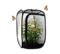 Jaula de Malla Hábitat de Mariposas,40x40x60cm Tienda Plegable para Vivero De Plantas,con Cremallera Recinto Malla Translúcida Mariposas - Uso En Vivero Jardinería Al Aire Libre Patio Verduras