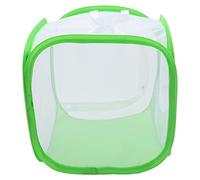 Jaula de malla plegable transparente plegable de 12,2 x 12,2 x 12,2 pulgadas para observación al aire libre