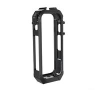 Jaula de marco de utilidad ABS para Insta360 X4 Air con bloqueo de seguridad y zapata fría magnética, para carcasa protectora para micrófono de luz de video, cámara de acción compacta