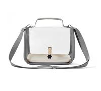 Jaula de Mariposa de Red, Jaula de Malla de hábitat de Mariposa con asa, contenedor de visión Transparente Plegable para observación de Crecimiento de para Adolescentes, Adultos (Gris)