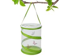 Jaula de mariposas - Errario emergente con carcasa de red transparente, vida de mariposas, Caterpillar Habitat facilita la visualización a través de cercado para interiores, 16 x 20 cm