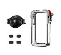 Jaula de Metal de Liberación Rápida para Insta360 X6 Marco Protector con Tapa de Lente y Estuche Protector de Aleación de Aluminio con Montaje de Expansión de Zapata Fría