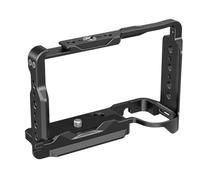 Jaula de metal para cámara ZV-E10 II que ofrece un cambio rápido entre el estabilizador de mano y los modos de trípodes, compatible con trípodes