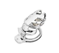 Jaula De Metal Para Pene Pequeño Para Hombre, Anillo Ajustable Con Cerradura, Jaula De Castidad Para Pájaros, Cinturón, Anillo Para Pene, Entrenador De Sujeción Para Esclavos, Juguete Sexual Para
