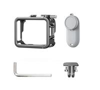 Jaula de metal para protector de cámara GO 3S con accesibilidad a la pantalla y soporte de cámara de acción de cambio de orientación rápido