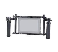Jaula de monitor de director NITZE con asas y placa de montaje V-Lock compatible con grabadoras Atomos Shogun Shinobi PortKeys BM7II Blackmagic Video Assist 12G 5" 7" 9"