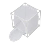 Jaula De Observación De Insectos Malla De PVC Caja De Incubadora De Cría De Hábitat De Mariposas Reutilizable Blanca - Caja De Vivienda De Mariposas (en Forma de U Invertida)