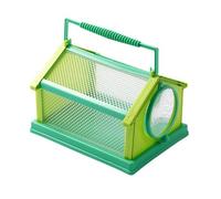 Jaula de observación de insectos para exteriores, jaula de cría para gusanos de seda, 20 x 15 x 13 cm, jaula de mariposas para insectos, portátil, transpirable (azul lago)