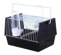 Jaula de pájaros, Jaula De Alambre Para Pájaros, Jaula De Viaje Para Pájaros Y Casa Para Pájaros Colgante Para Periquitos, Periquitos, Pinzones, Portador De Pájaros Con Alimentador Perchas de Descanso