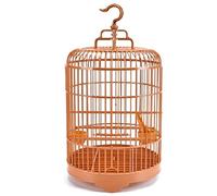 Jaula de pájaros Jaula Redonda for pájaros con comedero, Juego Completo de Jaula de plástico for pájaros pequeños, ventilación Completa Que se Puede Separar Jaulas para Animales