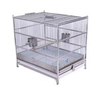 Jaula de pájaros, Jaulas para Pájaros Grandes, Jaula para Pájaros Portátil De Hierro Forjado, Portadores De Pájaros De Acero Inoxidable, Casa para Pájaros para Exteriores Perchas de Descanso