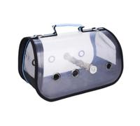 Jaula de pájaros, Jaulas Portátiles Para Pájaros, Portador Transparente Para Pájaros, Jaula Para Pájaros De Viaje Transpirable, Portador Ligero Para Casa De Pájaros Perchas de Descanso(Blue,M)