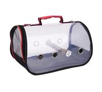 Jaula de pájaros, Jaulas Portátiles Para Pájaros, Portador Transparente Para Pájaros, Jaula Para Pájaros De Viaje Transpirable, Portador Ligero Para Casa De Pájaros Perchas de Descanso(Rot,Large)