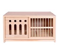 Jaula De Palomas Extraiga La Bandeja Pajarera para Canarios, Jaula De Pájaros Mensajera Cría, Madera Maciza Evita La Luz Puerta(Natural,60 * 30 * 35cm)